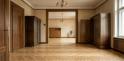 Nach der Entrümpelung wieder freie und nutzbare Räume